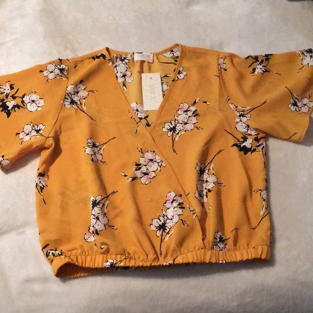 🛑SOLD🛑NWT! Sienna Sky wrap top
